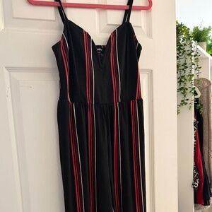 Express striped jumpsuit